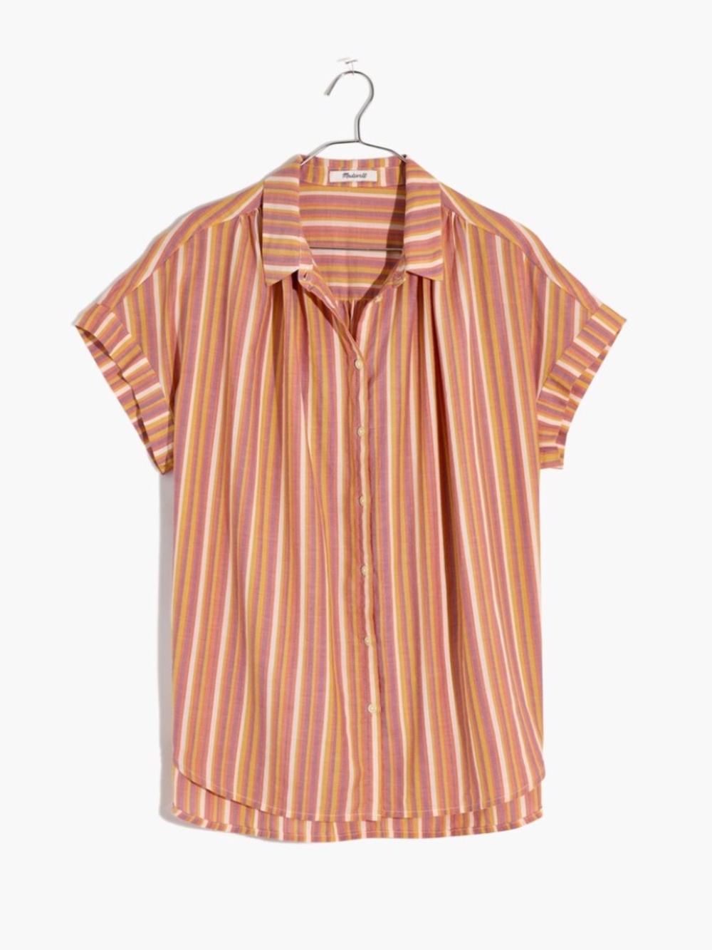 Madewell Central Shirt in Rainbow Stripe - Picture 4 of 6